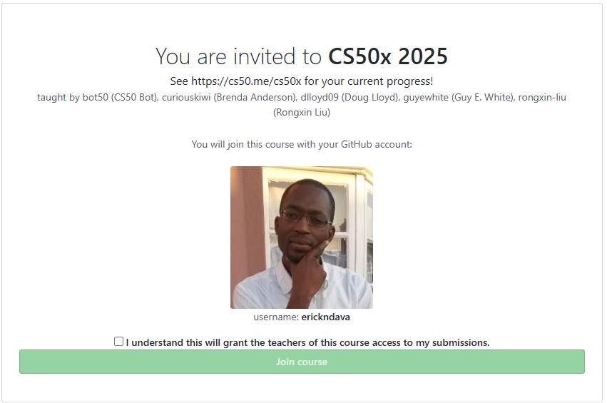 Invitation to CS50x