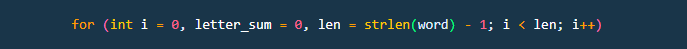 For Loop