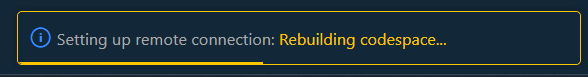 Codespace Rebuild